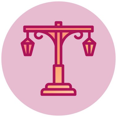 Lamba. Web simgesi basit illüstrasyon