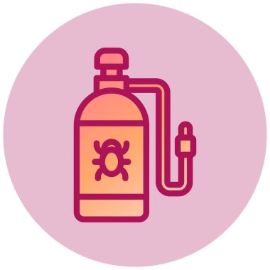 Su şişesi. Basit resimleme