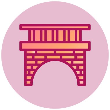 Bina. Web simgesi basit illüstrasyon