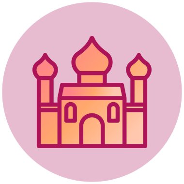 Cami. Web simgesi basit illüstrasyon