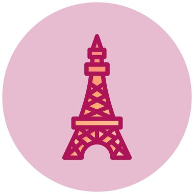 Eyfel Kulesi. Basit resimleme