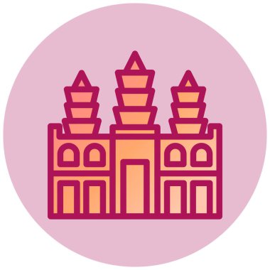 Kiliseye. Web simgesi basit illüstrasyon