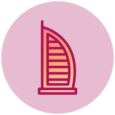 Bina. Web simgesi basit illüstrasyon