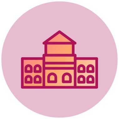 Great Wall web simgesi, vektör illüstrasyonu  