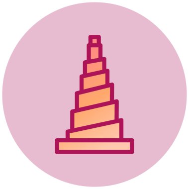 Samarra web simgesi, vektör illüstrasyonu  