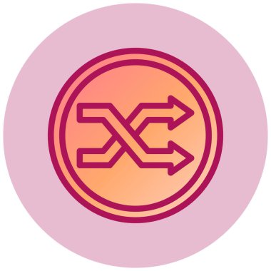 Web simgesini karıştır, vektör illüstrasyonu  