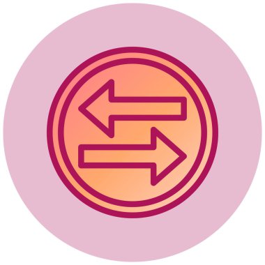  Sol Sağ web simgesi, vektör illüstrasyonu  