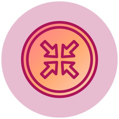 Web simgesini küçült, vektör illüstrasyonu  