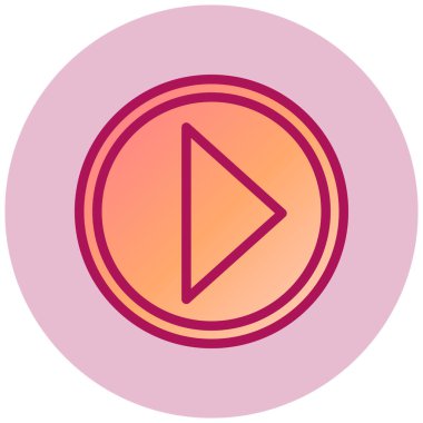 Web simgesi, vektör çizim oynamak  