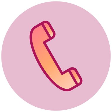 telefon web simgesi, vektör çizim  