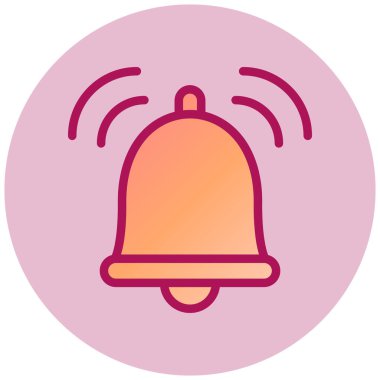 Bildirim web simgesi, vektör illüstrasyonu  