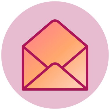  Zarf Ağı simgesi, vektör çizimi  