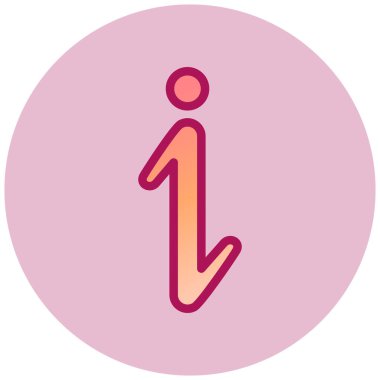 bilgi web simgesi, vektör çizim  