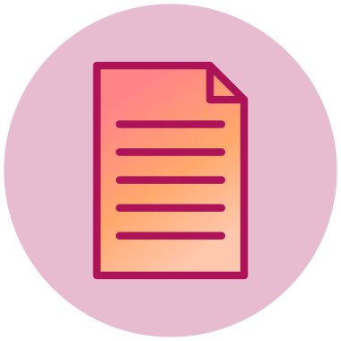 Sayfa web simgesi, vektör illüstrasyonu  