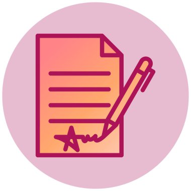  Sözleşmeli ağ simgesi, vektör illüstrasyonu  