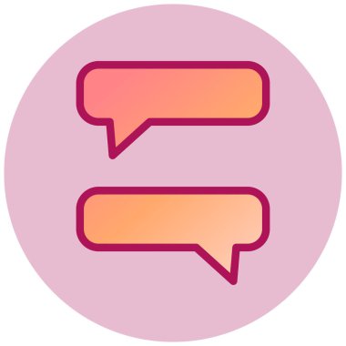 sohbet web simgesi, vektör çizim  