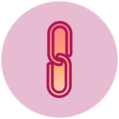 bağlantı web simgesi, vektör çizim  