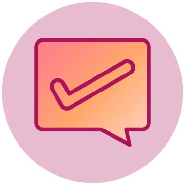 Web simgesini, vektör illüstrasyonunu kontrol et  