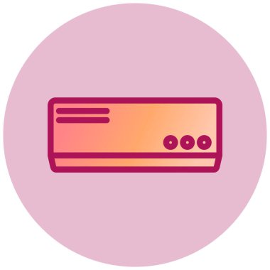 Klima Ağı simgesi, vektör illüstrasyonu  