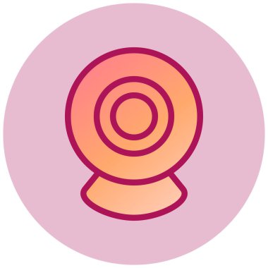 Web kamerası simgesi, vektör illüstrasyonu  