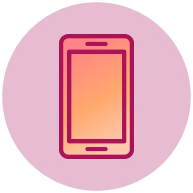 Mobil Phon web simgesi, vektör illüstrasyonu  