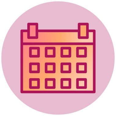 Calender web simgesi, vektör illüstrasyonu  