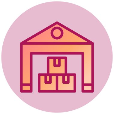  Envanter web simgesi, vektör illüstrasyonu  