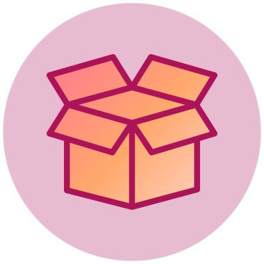 kutu web simgesi, vektör illüstrasyonu  