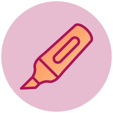 Vurgulayıcı ağ simgesi, vektör illüstrasyonu 