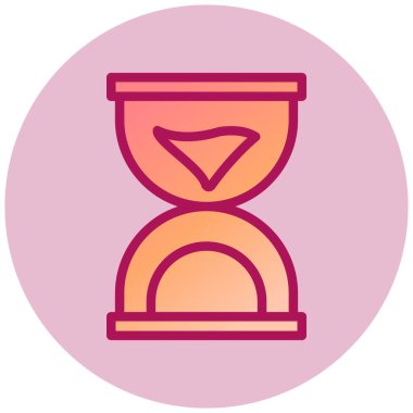 kum saati web simgesi, vektör çizim 