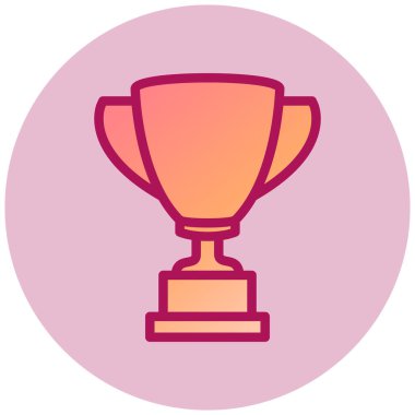 Kupa web simgesi, vektör çizim 