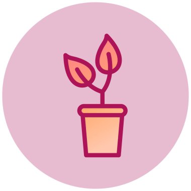  bitki ağ simgesi, vektör illüstrasyonu 