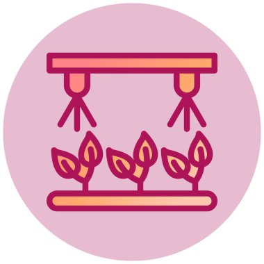 Sulama Sistemi web simgesi, vektör illüstrasyonu 