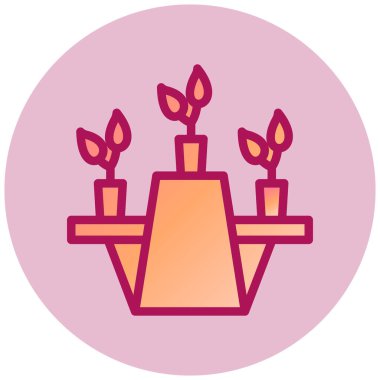 Raflar Ağ simgesi, vektör illüstrasyonu 