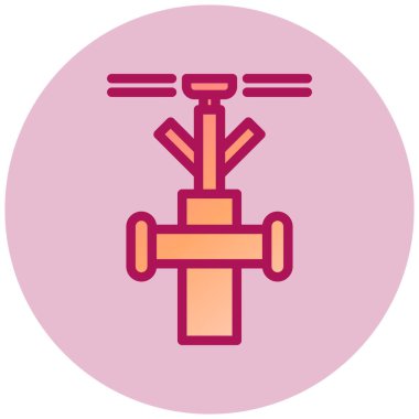 Fıskiye Ağı simgesi, vektör çizimi 