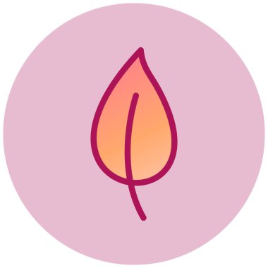 Yaprak ağ simgesi, vektör illüstrasyonu 