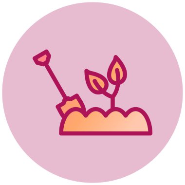 Web simgesi filiz, illüstrasyon vektör 