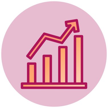 iş büyümesi web simgesi, vektör illüstrasyonu 