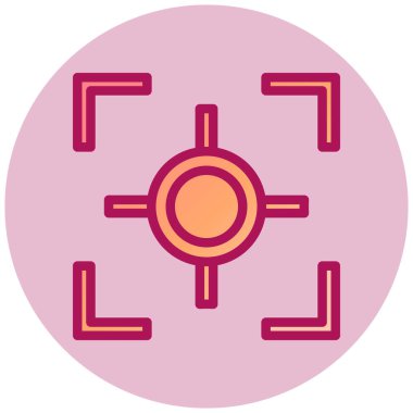 Web simgesi, vektör illüstrasyonuna odaklan 