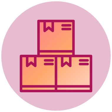 paket web simgesi, vektör çizim 