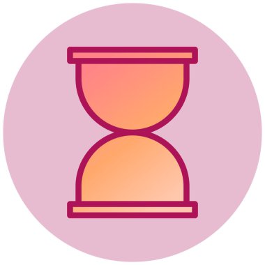 kum saati web simgesi, vektör çizim  