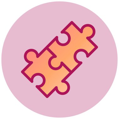 Bulmaca. Web simgesi basit illüstrasyon