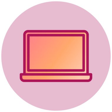 Bilgisayar. Web simgesi basit illüstrasyon