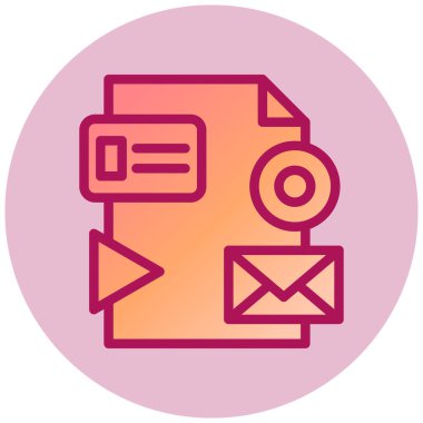 Mektup. Web simgesi basit illüstrasyon