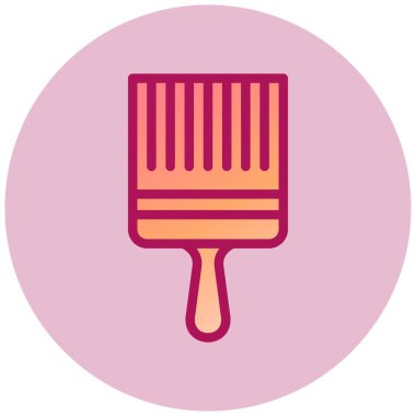 boya fırça düz vektör simgesi