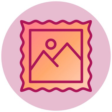 fotoğraf galerisi simgesi, vektör illüstrasyonu