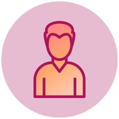 avatar. Web simgesi basit illüstrasyon