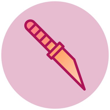 Kalem. Web simgesi basit illüstrasyon