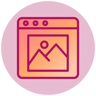 güzel ağ renkli vektör simgesi