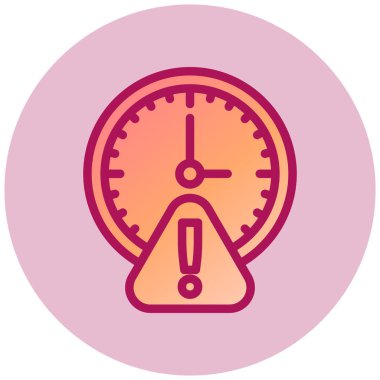 Saat. Web simgesi basit tasarım